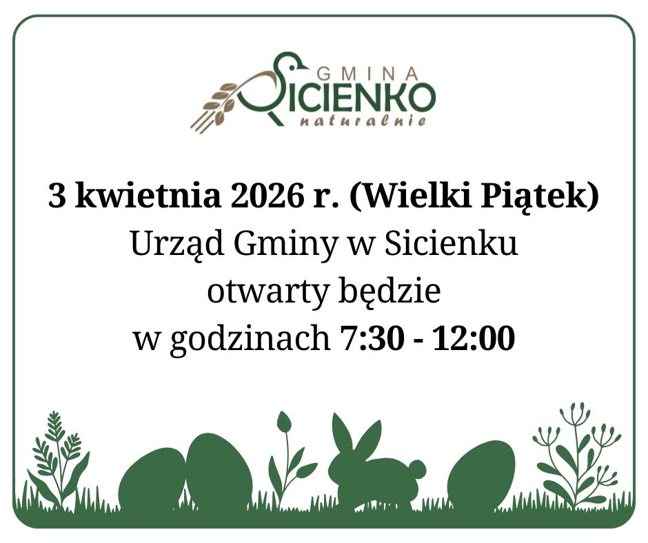 Wielki Piątek - skr&oacute;cony czas pracy Urzędu